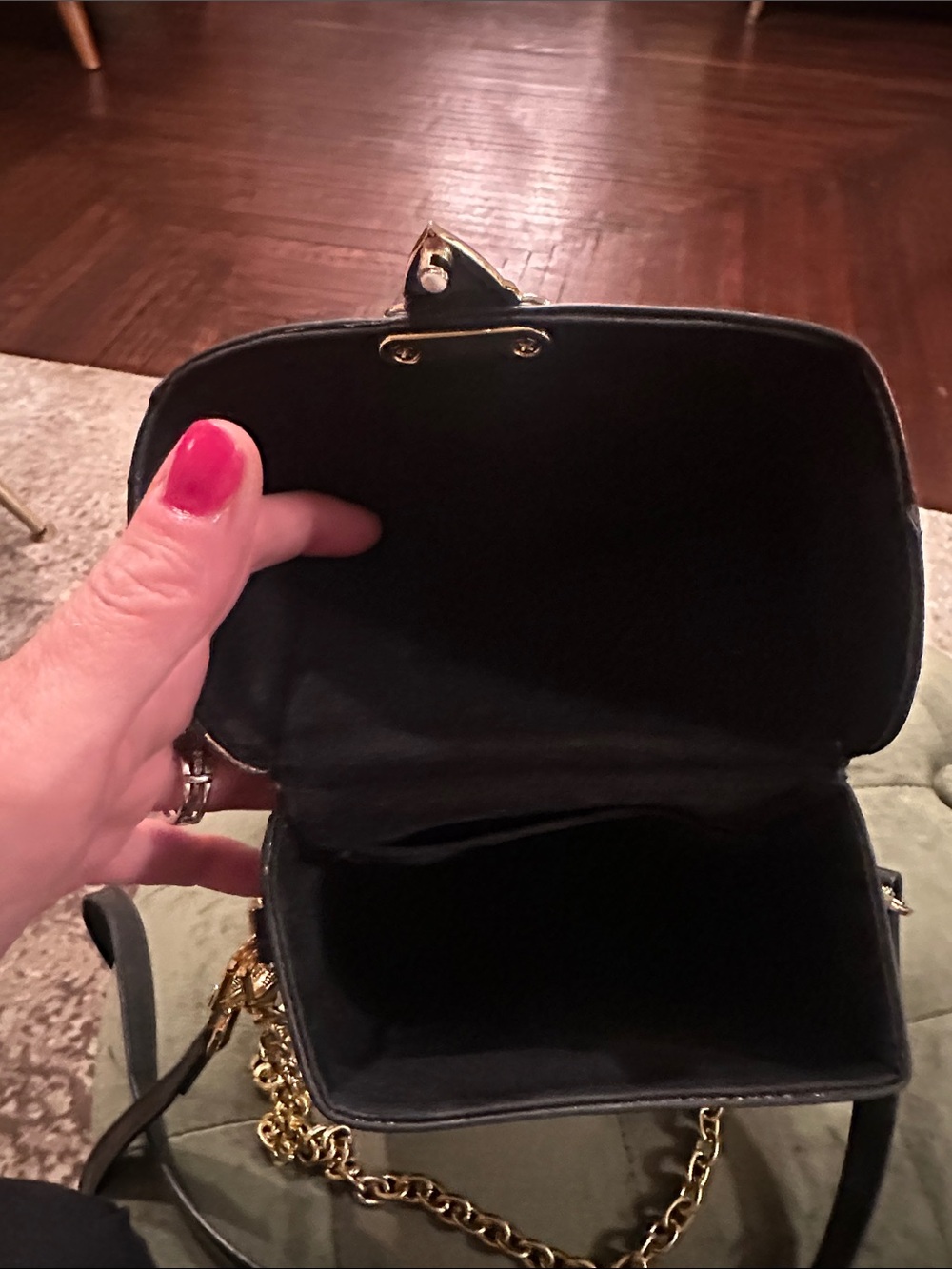 Luxury Monogram Top-Handle Crossbody Bag in Brown - Picture 9 of 9